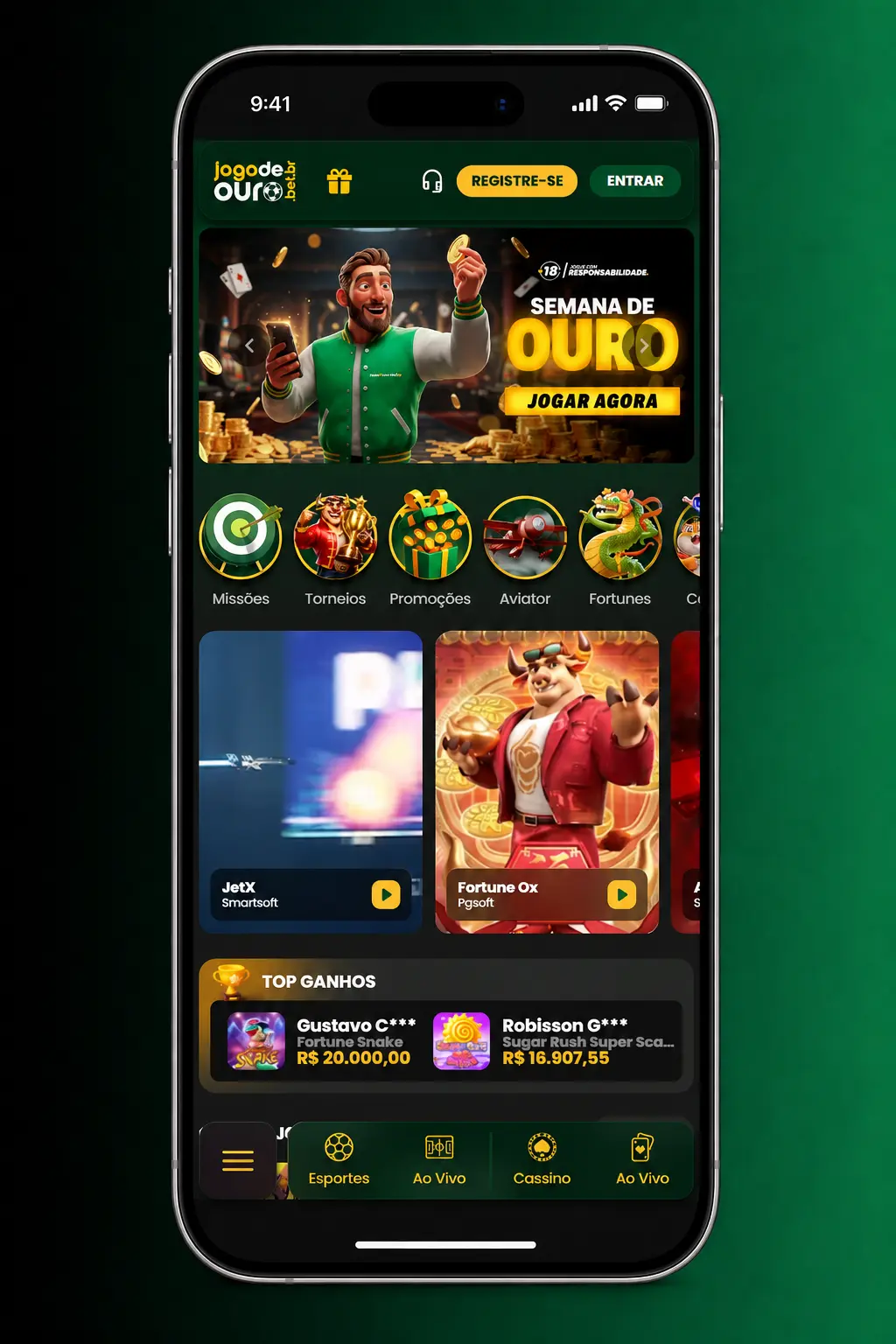Passo a passo para depositar via Pix no aplicativo Jogo de Ouro com QR Code e confirmação de saldo