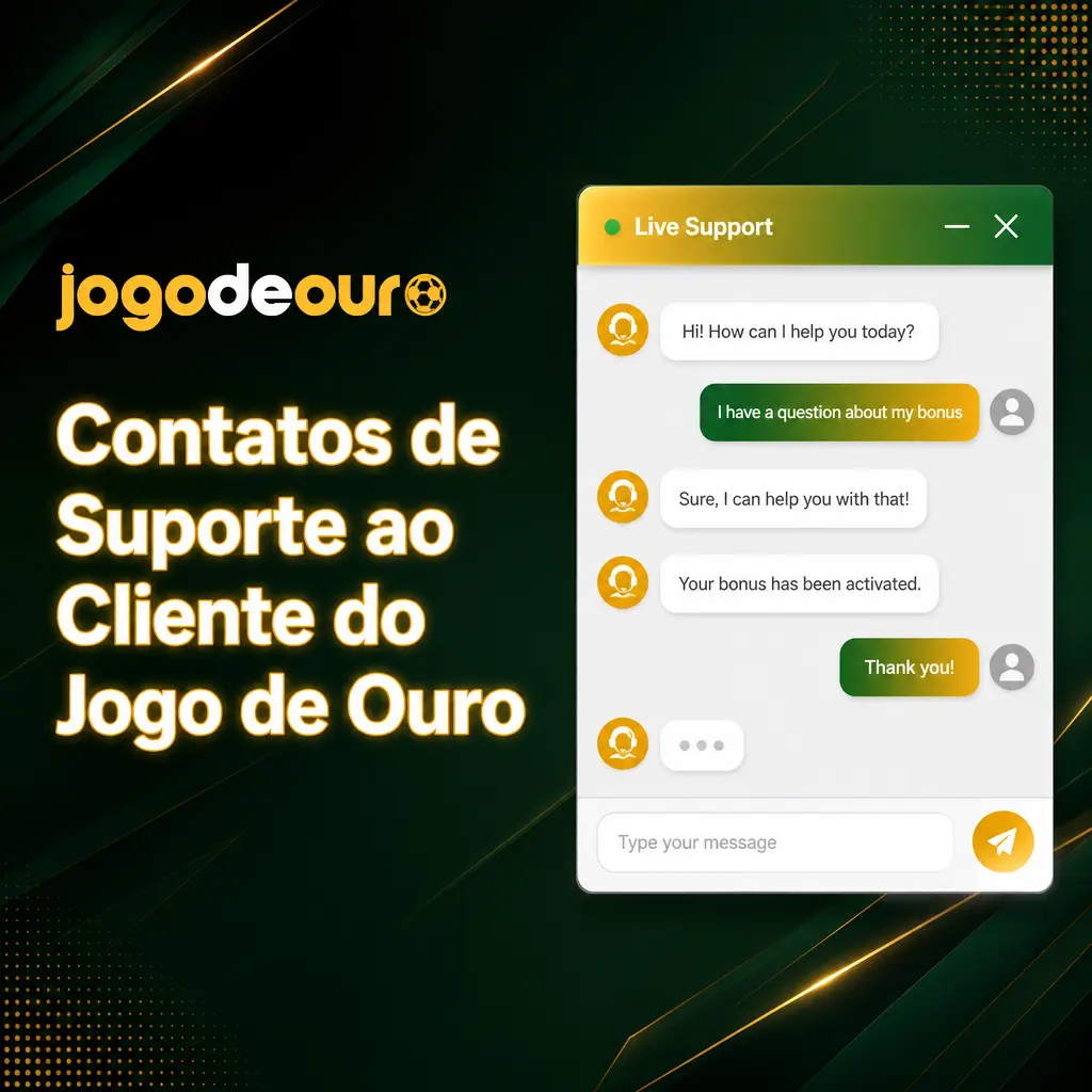 Contatos de Suporte ao Cliente do Jogo de Ouro