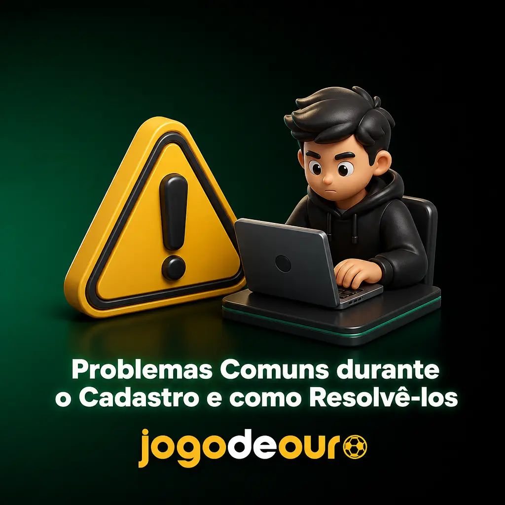 Problemas Comuns durante o Cadastro no Jogo de Ouro